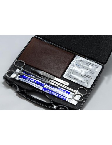 Surgical suture kit with 6-layer simulated subcutaneous tissue Dark skin, Erler Zimmer SRE0230K