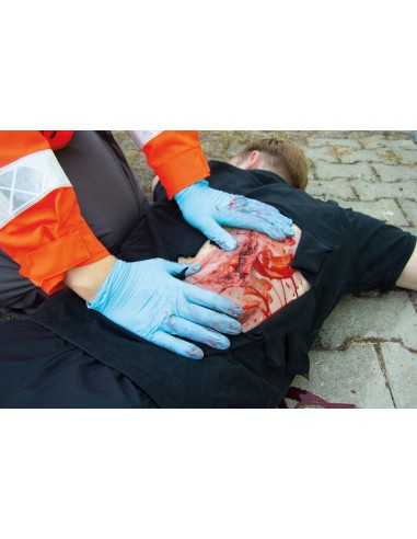 Moulage and simulation of large laceration with minor lacerations with bleeding function Erler Zimmer NW101