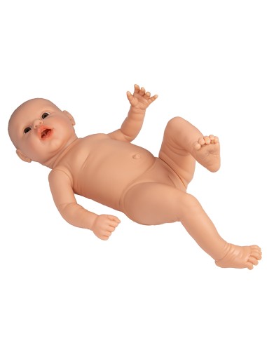 Babypuppe für Erziehungsübungen, weiblich, blasse Haut, 2,4 kg - Erler Zimmer BA101/1